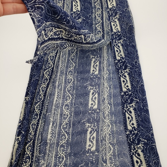 American Eagle Boho Double Slit Maxi Skirt Sz 6 - Picture 5 of 8